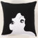 Twinkle Living Glamour Girl Pillow in Black
