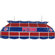 Trademark Global NBA 3 Light Tiffany Style Lamp