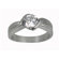 Trendbox Jewelry Round Cut Cubic Zirconia Twisted Band Engagement Ring