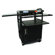Buhl Height Adjustable AV Media with Security Cabinet - Three Stationary Shelves / Laptop Shelf