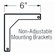 Buhl 6" Fixed Wall Bracket for WS Screens