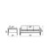 dCOR design Singular Leatherette Sofa