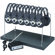 Hamilton Electronics Multi Wireless Listening Center with 6 Headphones and Headphone Rack