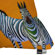 DENY Designs Clara Nilles Candy Stripe Zebras Throw Pillow
