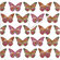 DENY Designs Bianca Green Butterflies Fly Custom Clock