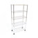 Seville Classics Five Shelf Home-Style Wire Shelving with Casters