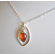 AEB Designs Sterling Silver Hessonite Leaf Necklace