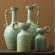 Tozai Globetrotter Celadon Pitcher Vases (Set of 4)