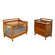 Dream On Me Liberty Two Piece Convertible Crib Nursery Set in Pecan