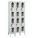 Hallowell Safety-View Stock Lockers - Double Tier - 3 Sections (Unassembled)