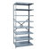 Hallowell Hi-Tech Shelving Extra Heavy-Duty Open Type Add-on Unit with 8 Shelves
