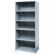 Hallowell Hi-Tech Shelving Heavy-Duty Closed Type Starter and Optional Add-on Unit with 6 Shelves