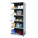 Hallowell Hi-Tech Shelving Medium-Duty Closed Type Starter and Optional Add-on Unit with 6 Shelves