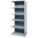 Hallowell Hi-Tech Shelving Medium-Duty Closed Type Starter and Optional Add-on Unit with 6 Shelves
