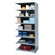 Hallowell Hi-Tech Shelving Heavy-Duty Closed Type Starter and Optional Add-on Unit with 8 Shelves