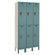 Hallowell Assembled Premium Stock 3 Section Double Tier Lockers