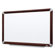 3M Dry-Erase Board, Melamine, Mahogany Frame