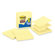 3M Super Sticky Pop-up Notes, Lined, 4"x4", 90 Sheets, Yellow, 5-Pack