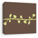 Inhabit Sprout Stretched Wall Art in Chocolate