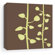 Inhabit Bud Stretched Wall Art in Chocolate