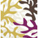 Inhabit Reef Stretched Wall Art in Plum