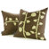 Inhabit Sprout Throw Pillow in Chocolate