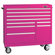 The Original Pink Box 41" 9 Drawer Rolling Cabinet