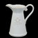 Urban Trends 9" White Ceramic Pitcher