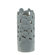 Urban Trends Light Grey Ceramic Vase Cut Design