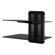 AVF Unimax 'Any Wall' TV and AV Accessory Shelving with Two Shelves in Metallic Black/Silver
