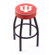 Holland Bar Stool NCAA Single Ring Swivel Barstool with Black Base 