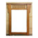 Legion Furniture 30" Mission Wall Mirror in Medium Pecan