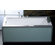 EAGO 70" x 35" Modern Whirlpool Bath Tub With Colored Light Up Glass Panel