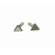 Blanke Anodized Aluminum Triangular Outer Corner Tile Trim in Satin Silver