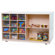 Wood Designs Twelve Tray Double Mobile Storage Unit