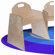 Wood Designs Woodie 7" Plywood Classroom Stackable Tot Chair (Set of 2)