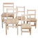 Wood Designs 18" Wood Classroom Glides Chair (Set of 2)