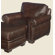 Lexington Griffin Leather Chair and Ottoman
