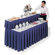 Midwest Folding Products Bar/Buffet Unit with Riser Shelf and Plywood Top