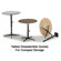 Midwest Folding Products Dual Height Cocktail Table with Plywood Top