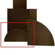 Midwest Folding Products Half Round Banquet Table with Plywood Top