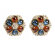Ben Amun Maharaji Crystal Flower Earrings