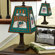 The Memory Company NFL 14" Art Glass Table Lamp