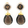 Meredith Leigh Designs Smoky Topaz and Diamond Dangle Earrings
