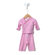 Baby Star Soy Organic Kimono Set in Cotton Candy Pink