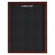 AARCO Enclosed Aluminum Directory with Wood Look Finish
