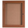 AARCO Enclosed Aluminum Bulletin Board with Wood Look Finish