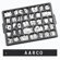 AARCO Universal Single Tab Helvetica Typeface Changeable Letters (165 characters per set)