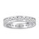 Diamonair Sterling Silver Cubic Zirconia Eternity Band