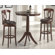 Hillsdale Furniture Plainview Bar Height Bistro Table with Corsica Stools in Brown